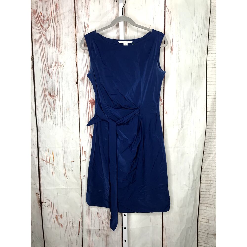 Diane Von Furstenberg blue sleeveless dress